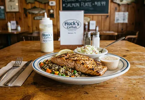 Image showing salmon_plate