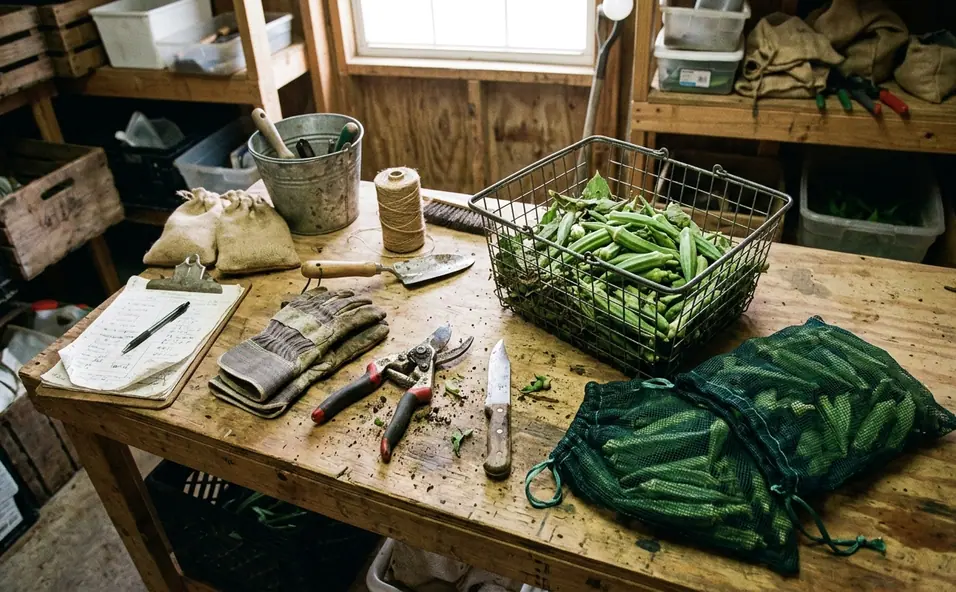 Image showing okra