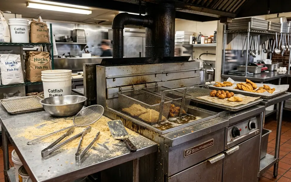 Image showing hucks_catfish_table